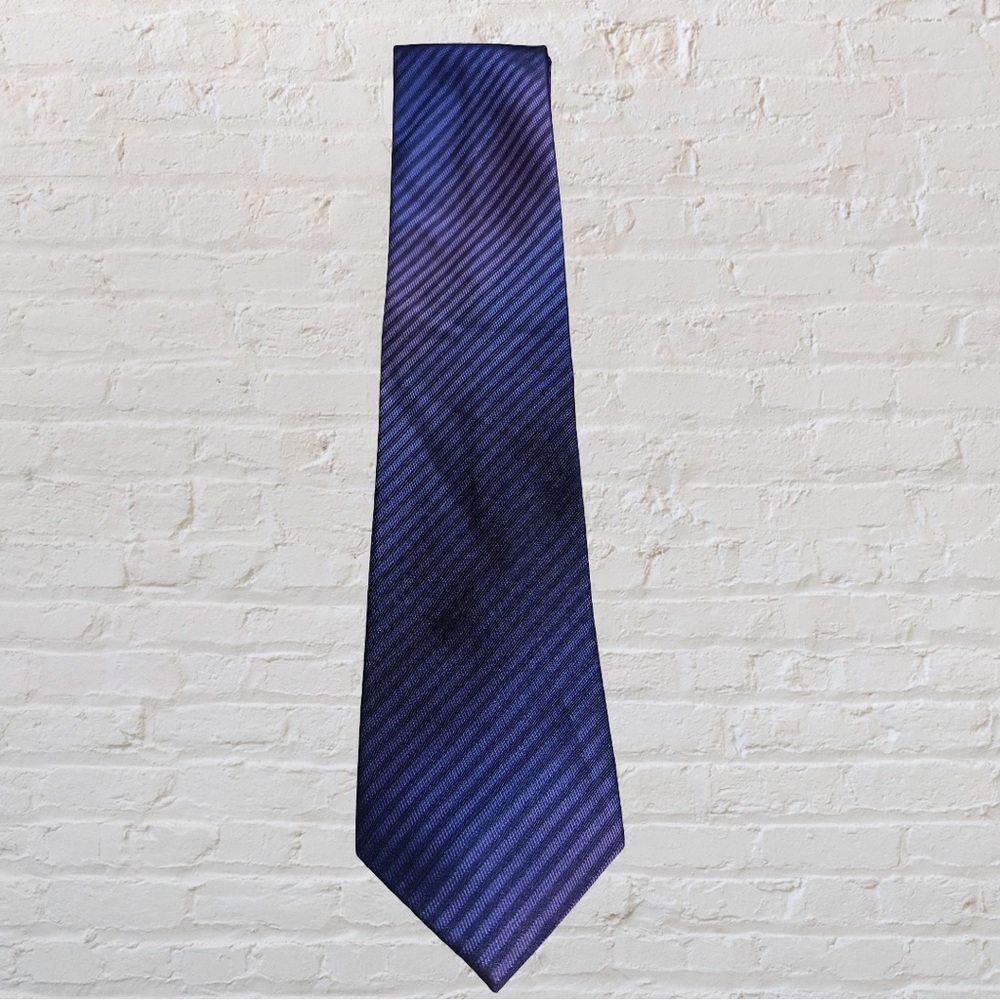 Kenneth Cole Reaction Navy and Purple Tie